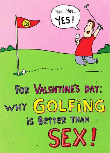 Better Than Sex Golf Card Cover