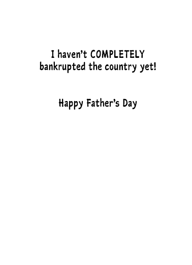 Biden 2024 Fathers Day Funny Political Card Inside