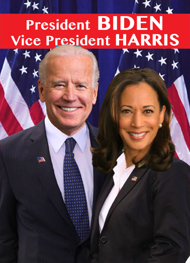 Biden Harris VAL Valentine's Day Card Cover