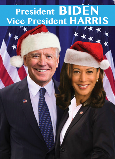 Biden Harris XMAS Christmas Ecard Cover