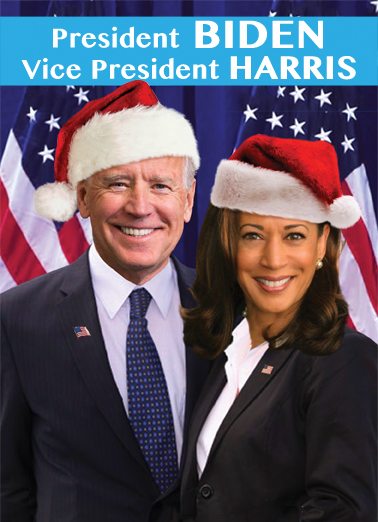 Biden Harris XMAS  Card Cover