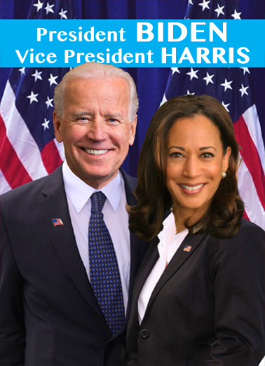 Biden Harris White House Card Cover