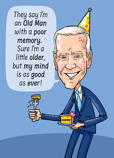 Biden Memory Cartoons Ecard Cover