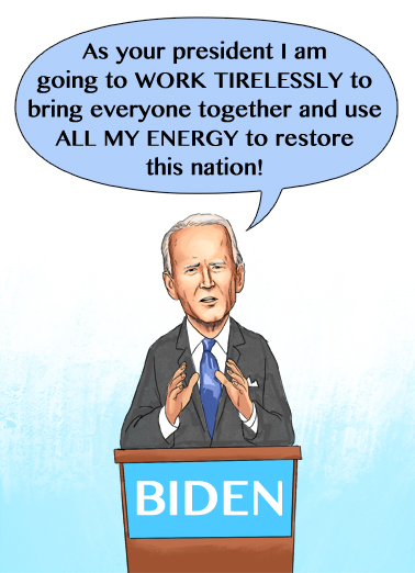 Biden Nap Funny Political Card Cover