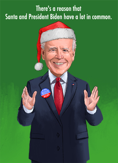 Biden Same Age Illustration Card Cover