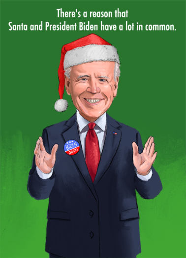 Biden Same Age Funny Card Cover