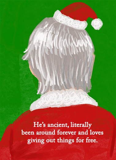 Biden Santa Funny Political Card Cover