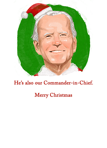 Biden Santa Funny Political Card Inside