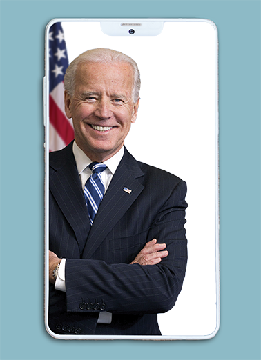 Biden Selfie Funny Political Card Cover