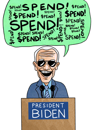 Biden Spend Republican Card Cover