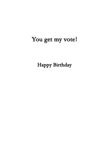 Biden Vote Birthday Ecard Inside