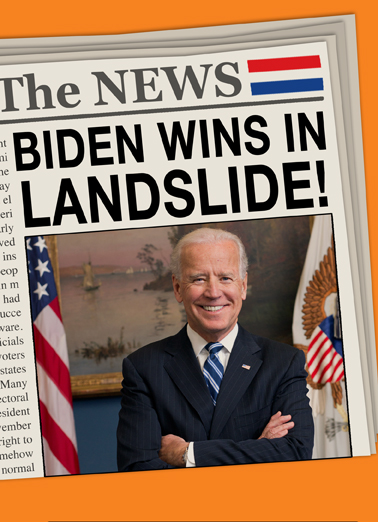 Biden Wins Hal  Card Cover