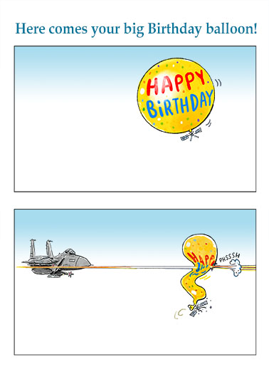 Big Birthday Balloon Birthday Card Cover