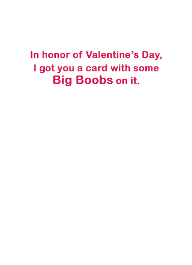 Big Boobs  Card Inside