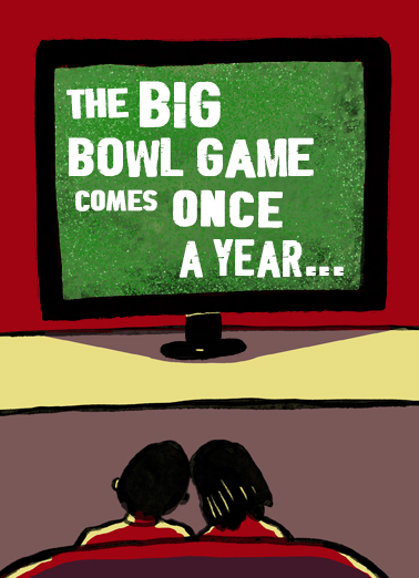 Big Bowl Game Valentine's Day Ecard Cover