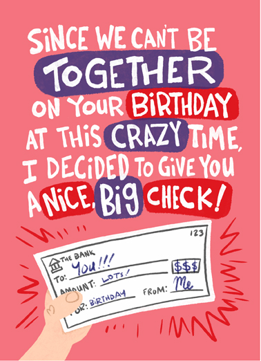 Big Check  Card Cover