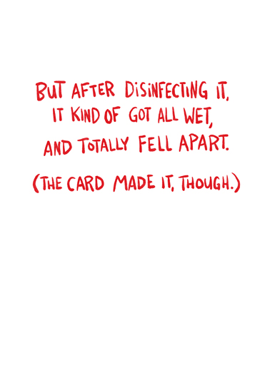 Big Check  Card Inside