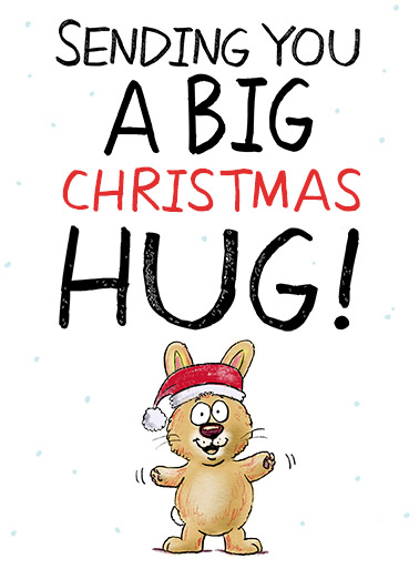 Big Christmas Hug Christmas Card Cover