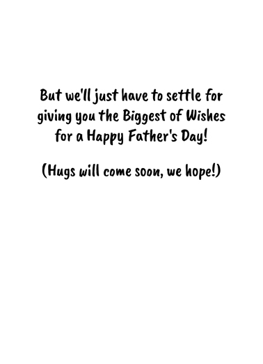 Big FD Hug Father's Day Card Inside