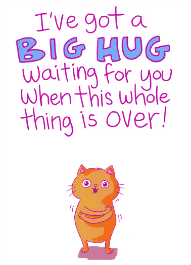 Big Hug Waiting MD For Any Mom Card Cover