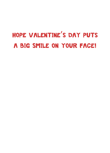 Big Smile Cat VAL Valentine's Day Ecard Inside