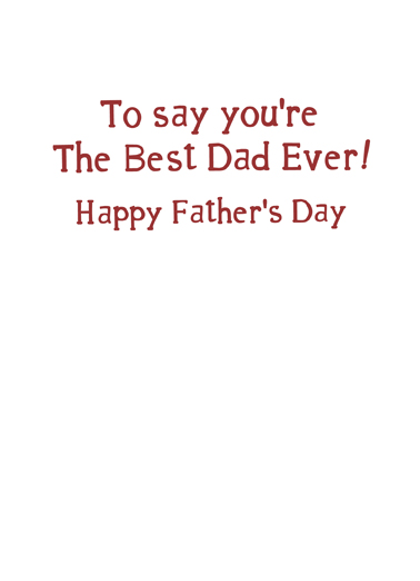 Big Stretch Dad World's Best Dad Card Inside