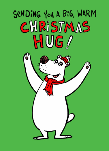 Big Warm Xmas Hug Christmas Ecard Cover