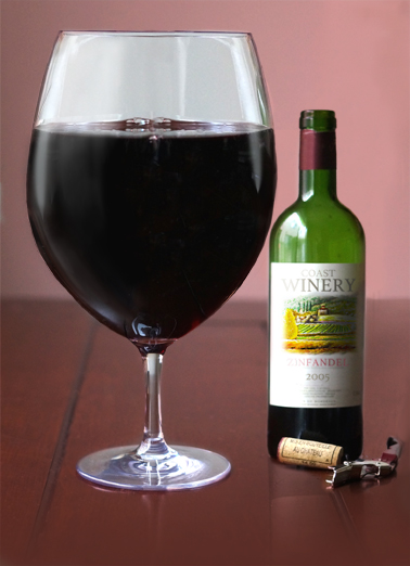 Big Wine Glass Drinking Ecard Cover