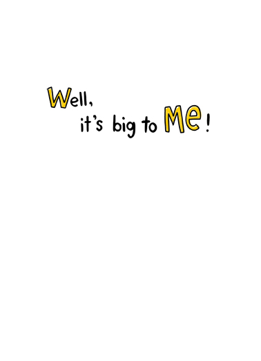 Big to Me Hug Card Inside