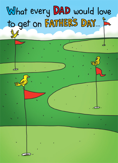 Birdie FD Father's Day Card Cover