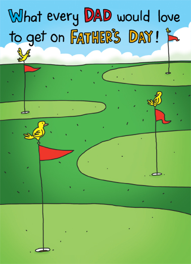 Birdie Father's Day Ecard Cover