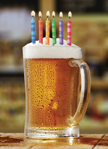 Birthday Beer Humorous Card Cover