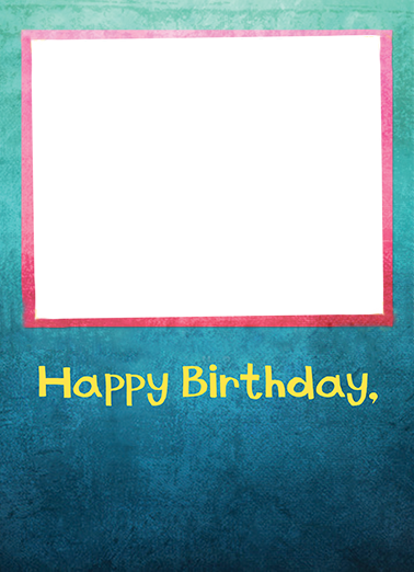 Birthday Blue 5x7 greeting Card Cover