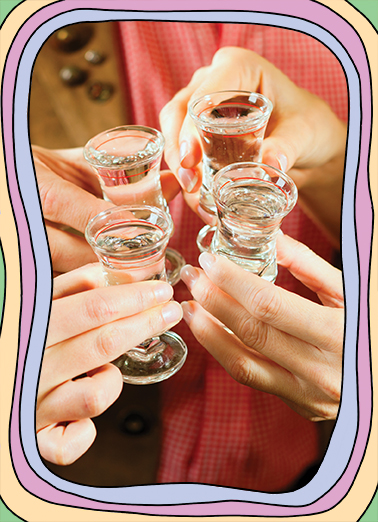 Birthday Booster Shot Pandemic Card Cover