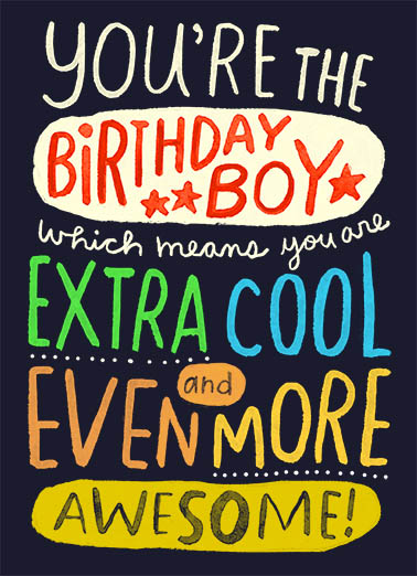 Birthday Boy Birthday Card Cover