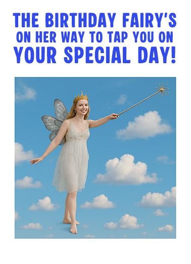 Birthday Fairy Hide Birthday Ecard Cover