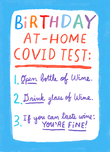 Birthday Home Test January Birthday Card Cover
