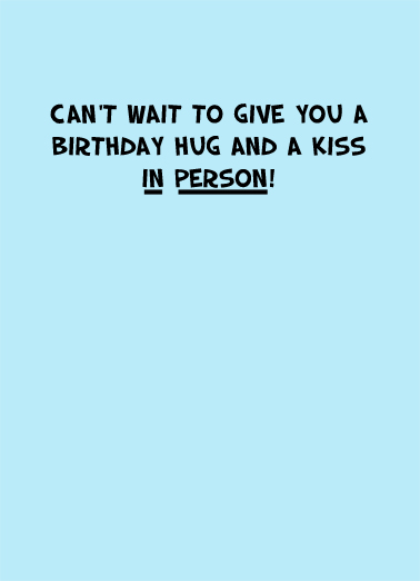 Birthday Hug And Kiss Cats Card Inside
