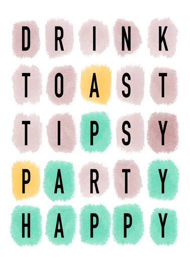 Birthday Wordle Birthday Card Cover
