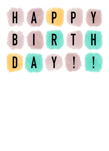 Birthday Wordle  Ecard Inside