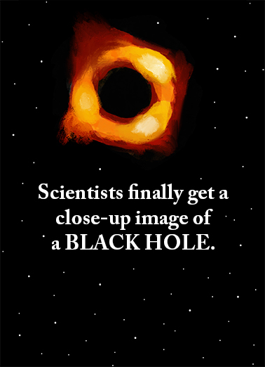 Black Hole Illustration Ecard Cover