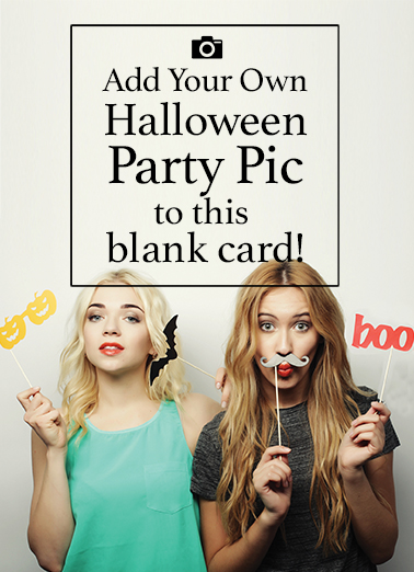 Blank Halloween Photo Card Halloween Card Cover