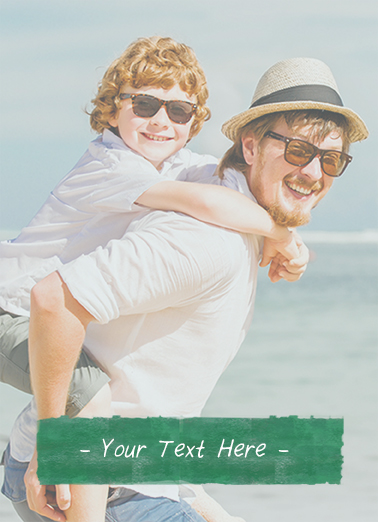 Blank Photo with Caption Father's Day Ecard Cover