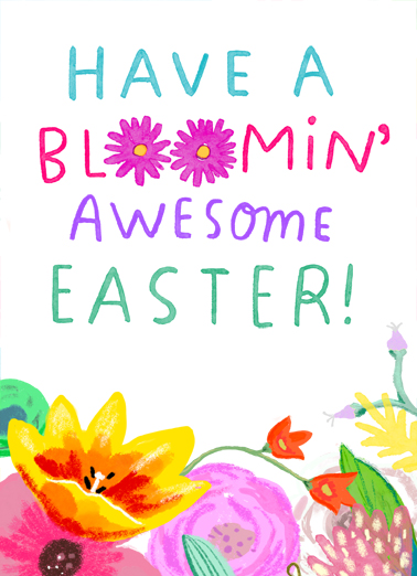Bloomin Awesome Easter  Ecard Cover