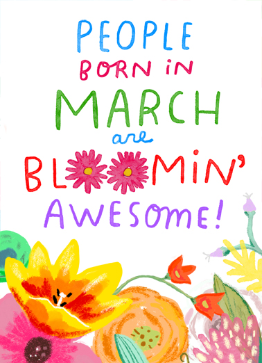 Bloomin Awesome March One from the Heart Card Cover