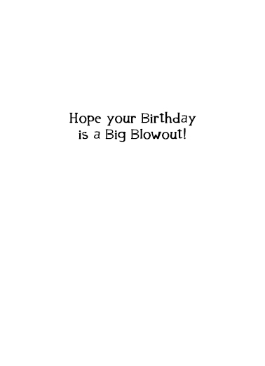Blowout Gum Birthday Card Inside