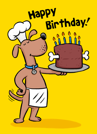 Bone Appetit Birthday Ecard Cover