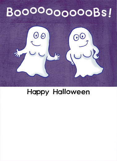 Boobies Halloween Card Inside