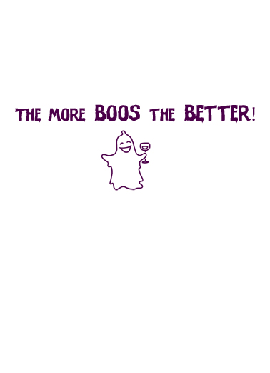 Boos Halloween Card Inside