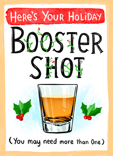 Booster Shot XMAS  Ecard Cover